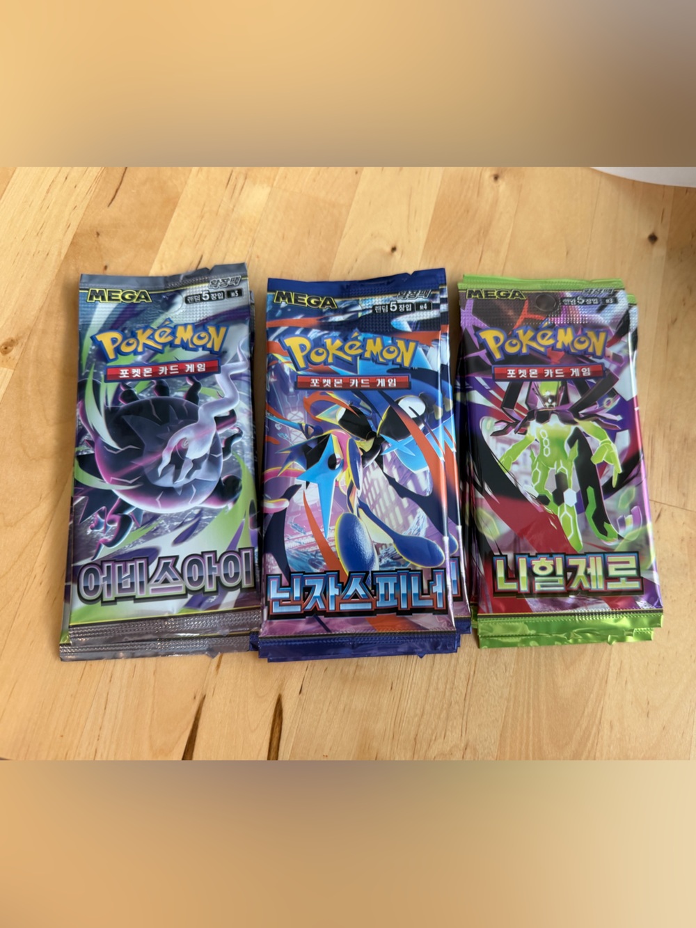 12 Korean pokemon booster packs